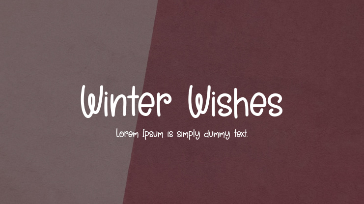 Winter Wishes Font
