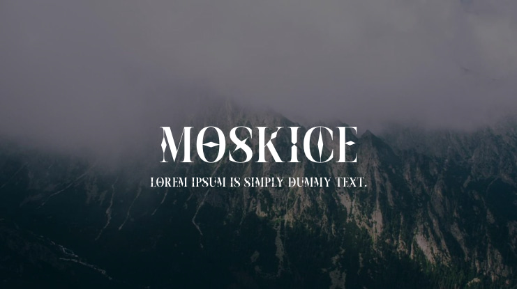 Moskice Font