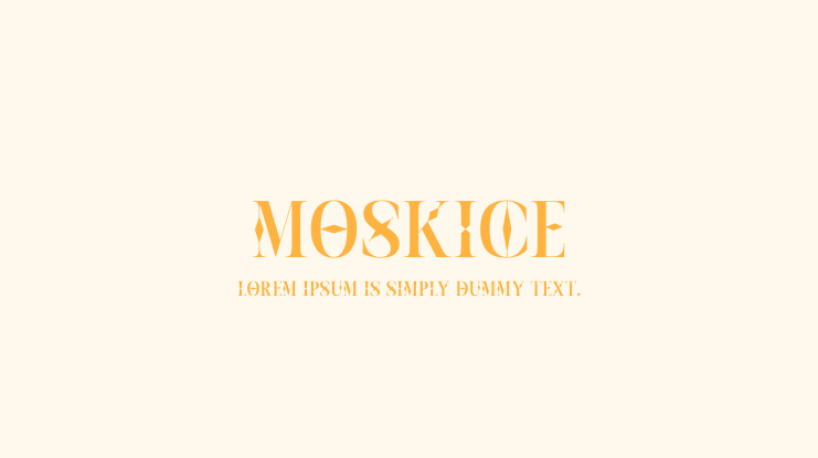 Moskice Font