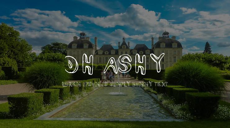Oh Ashy Font