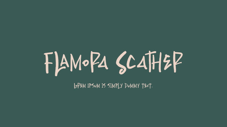 Flamora Scather Font Family