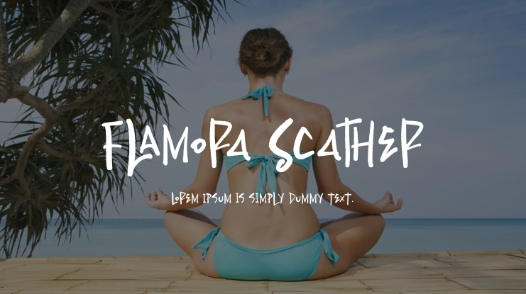 Flamora Scather Font Family