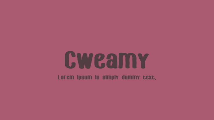 Cweamy Font