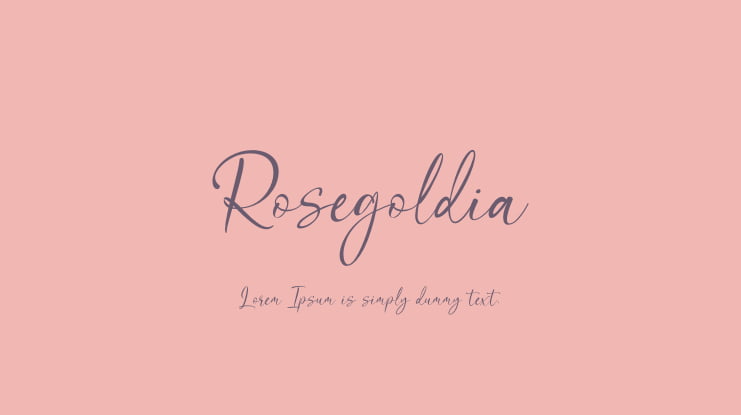 Rosegoldia Font