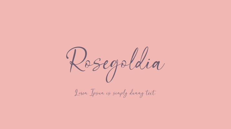 Rosegoldia Font