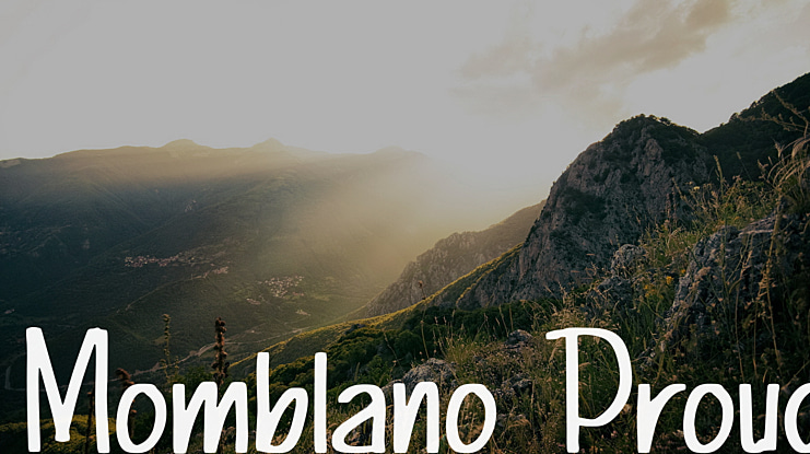 Momblano Proud Font