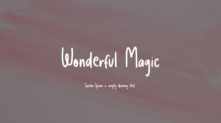 Wonderful Magic Font