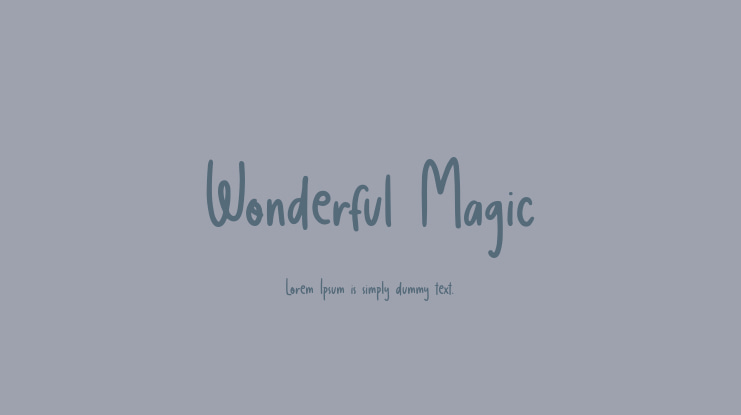 Wonderful Magic Font