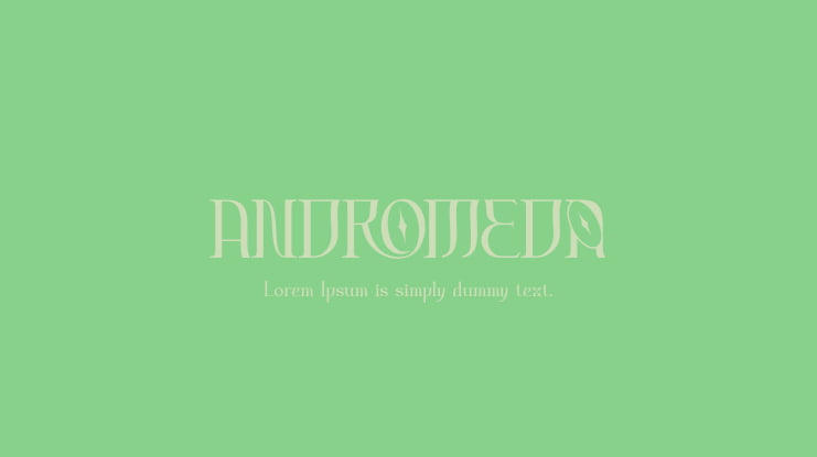 ANDROMEDA Font