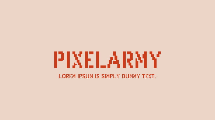 PixelArmy Font