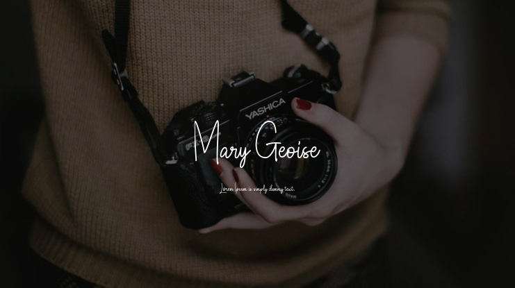 Mary Geoise Font