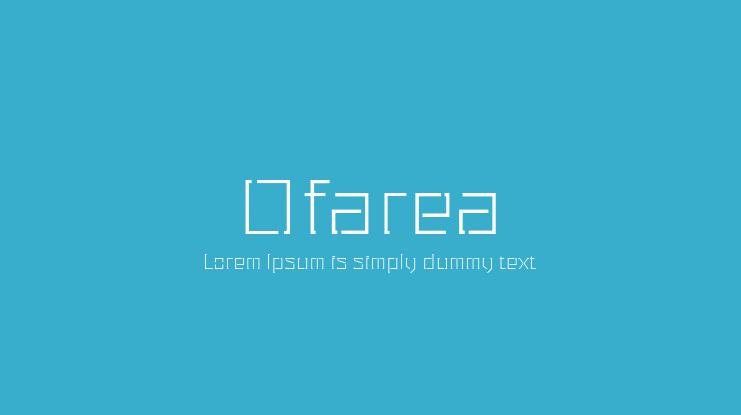 Ofarea Font