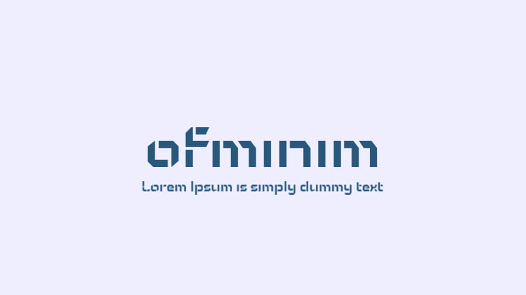 ofminim Font