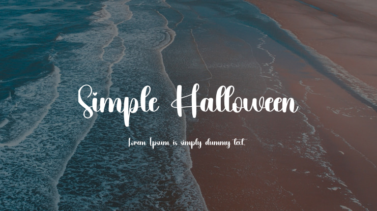 Simple Halloween Font