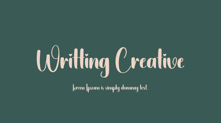 Writting Creative Font