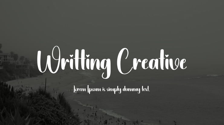Writting Creative Font