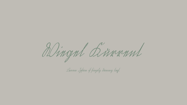 Wiegel Kurrent Font Family