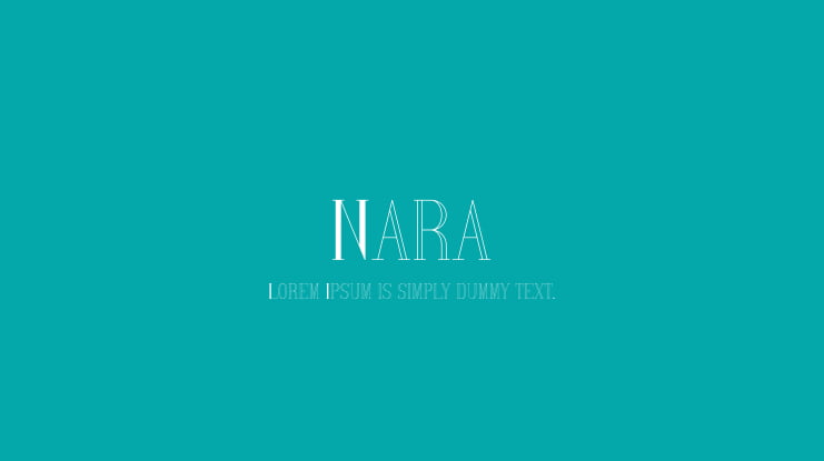 Nara Font