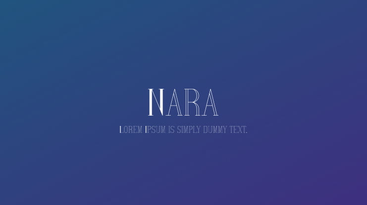 Nara Font
