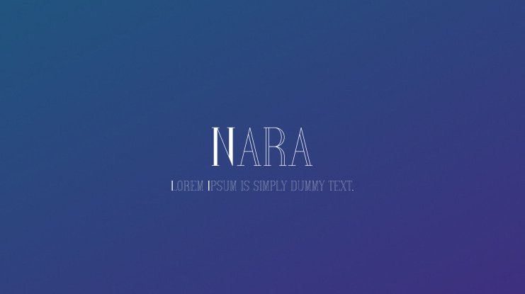 Nara Font