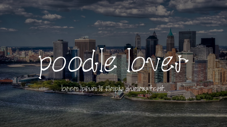 Poodle Lover Font