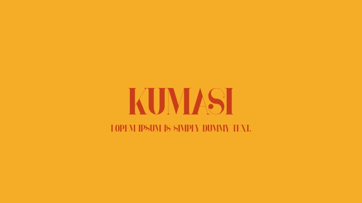 Kumasi Font