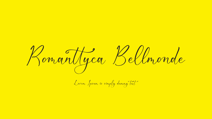 Romanttyca Bellmonde Font