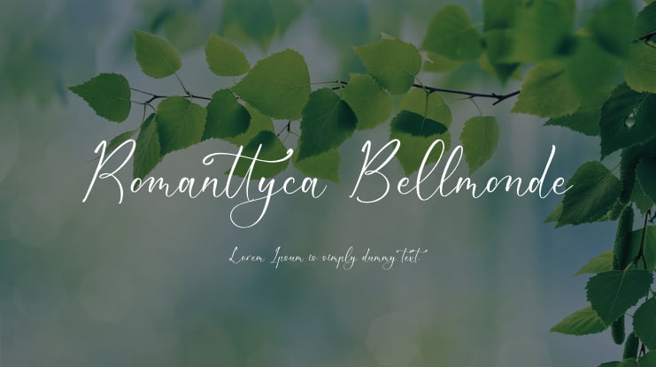 Romanttyca Bellmonde Font