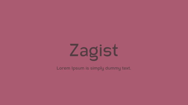 Zagist Font