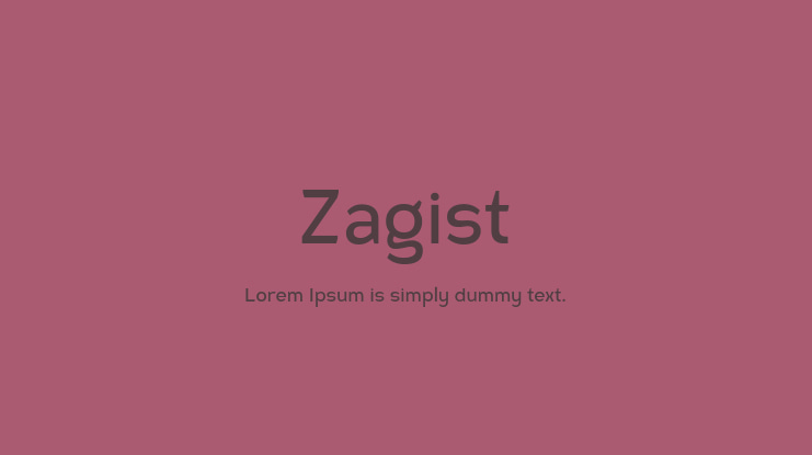 Zagist Font