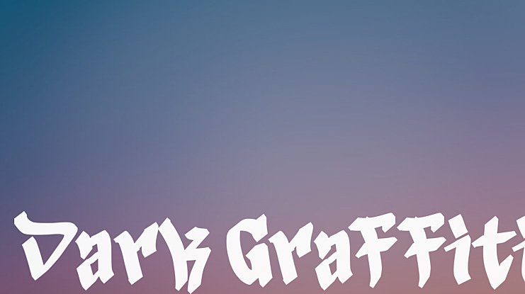 Dark Graffiti Font