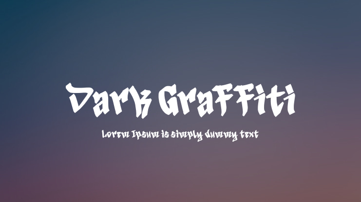 Dark Graffiti Font