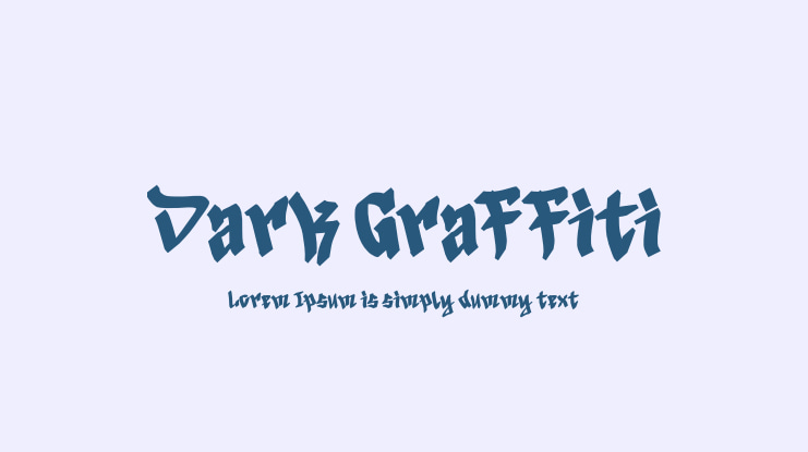 Dark Graffiti Font
