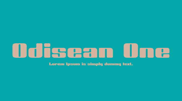 Odisean One Font