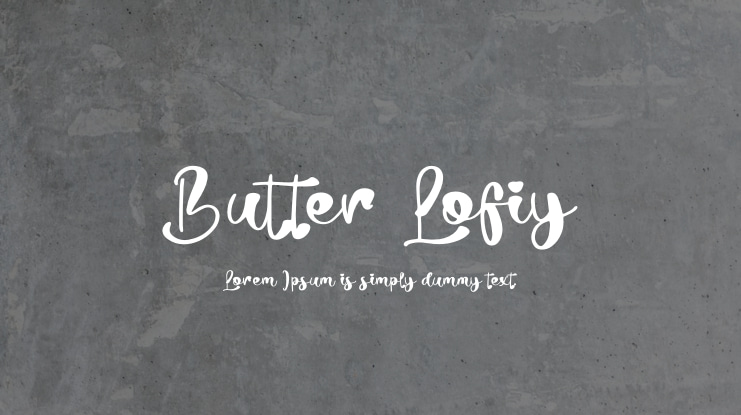 Butter Lofiy Font