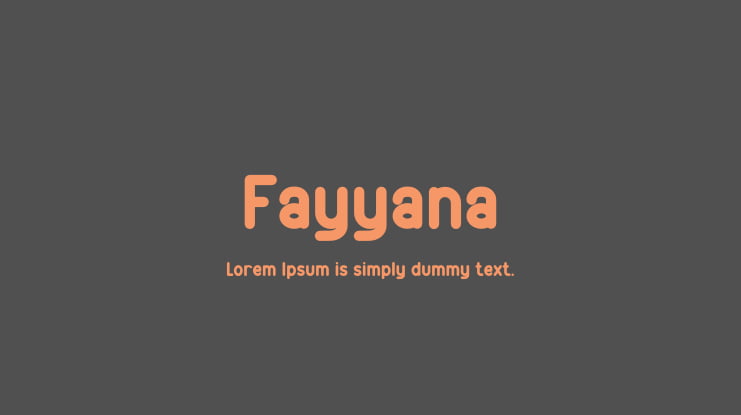 Fayyana Font
