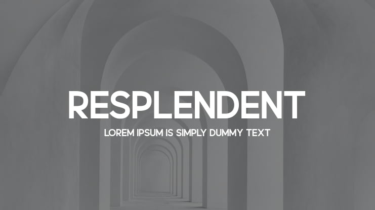 Resplendent Font Family