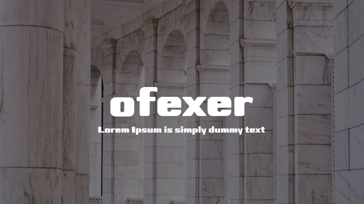 ofexer Font