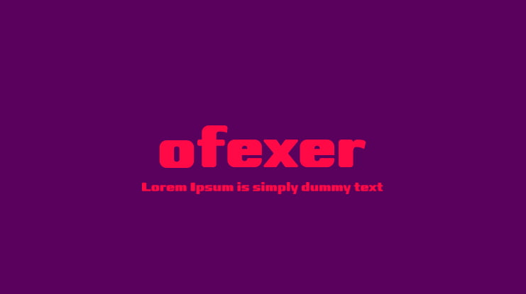 ofexer Font