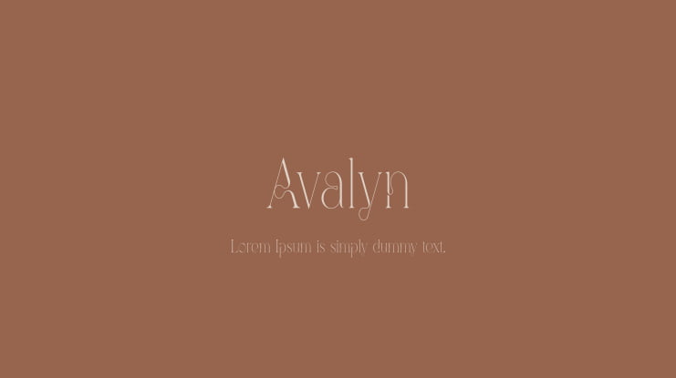 Avalyn Font
