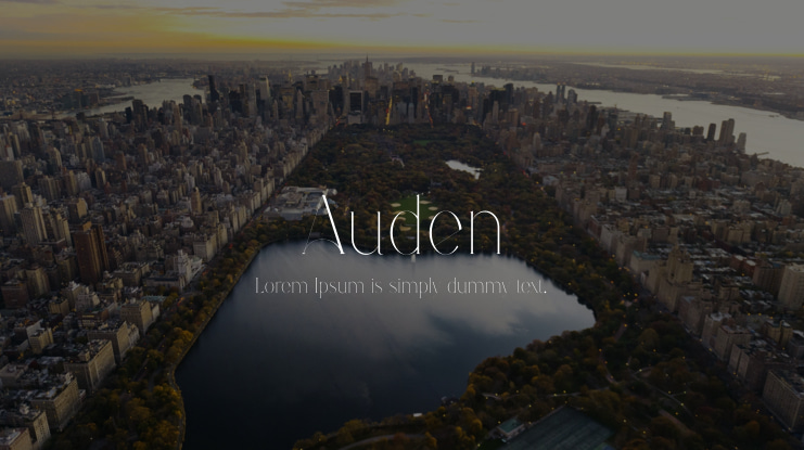 Auden Font