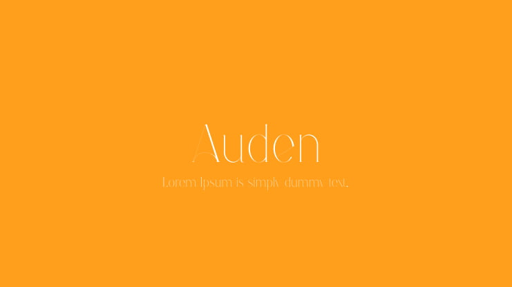 Auden Font