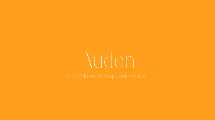 Auden Font