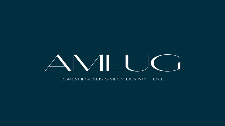Amlug Font
