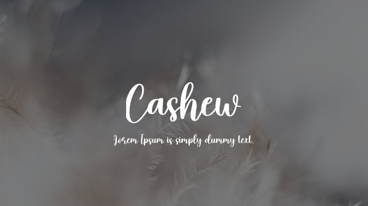 Cashew Font