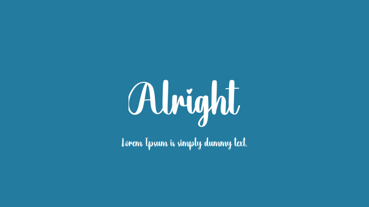 Alright Font