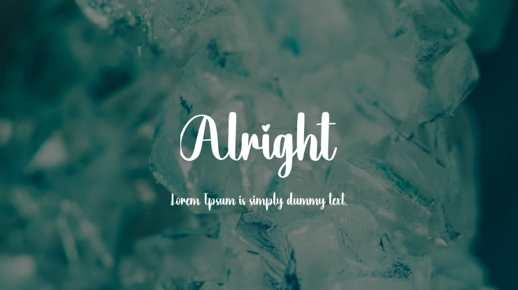 Alright Font