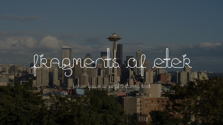 Fragments of Eter Font