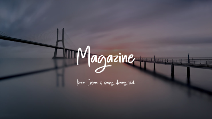 Magazine Font
