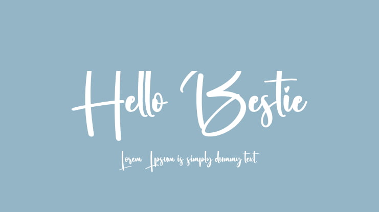Hello Bestie Font